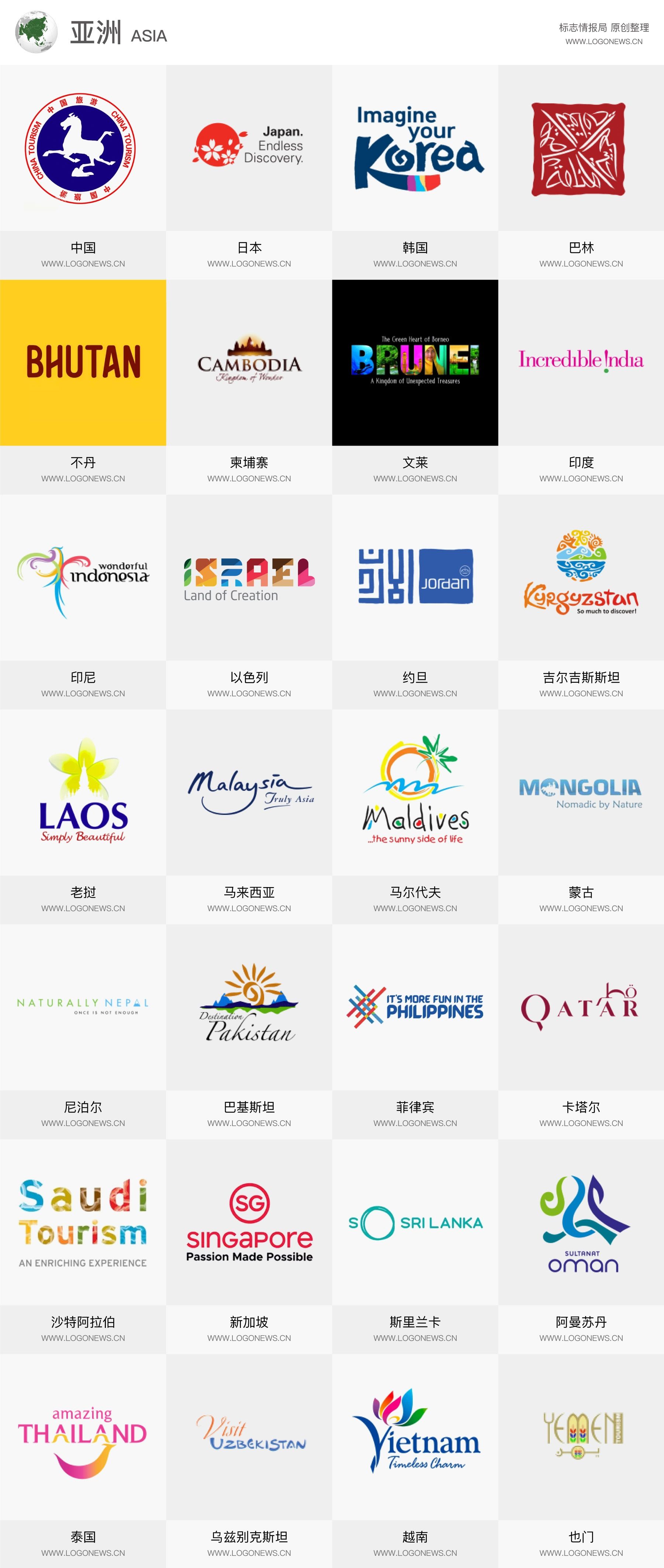 最新世界各國國家旅游LOGO大聚會，中國的最漂亮！-海運(yùn)價(jià)格