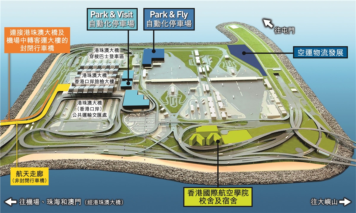  圖：香港國(guó)際機(jī)場(chǎng)多式聯(lián)運(yùn)中轉(zhuǎn)客運(yùn)大樓及航天走廊 香港機(jī)場(chǎng)治理局公布
-美國(guó)空運(yùn)