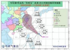 臺風(fēng)“利奇馬”8日起影響上海，其移動路徑仍存變數(shù)-山東空運